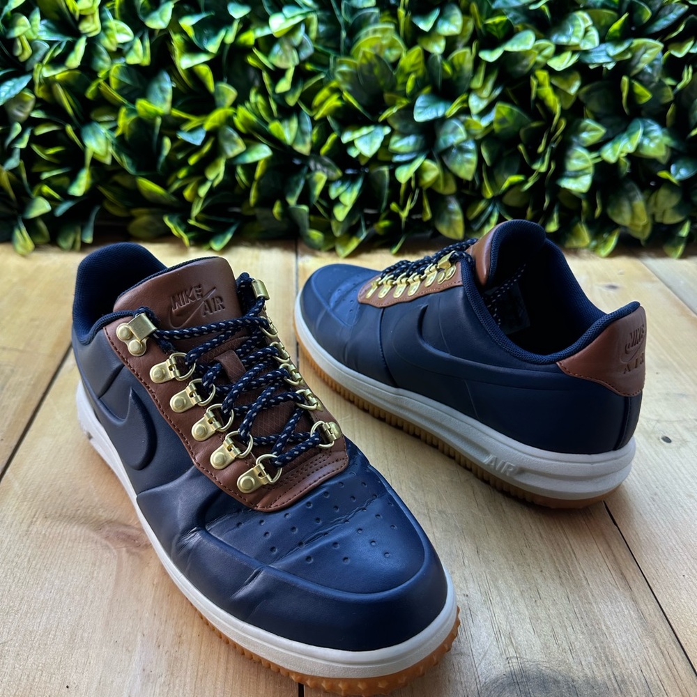 Nike Lunar Force 1 Duckboot Low Obsidian Brown Mens Size 8.5 Shoes AA1125-400